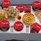 50 Guests Graduation Party Plates Napkins Red 2025 Congrats Grad Tableware Set Class of 2025 Party Supplies Disposable Plates Napkins Forks for Grad Party Decorations